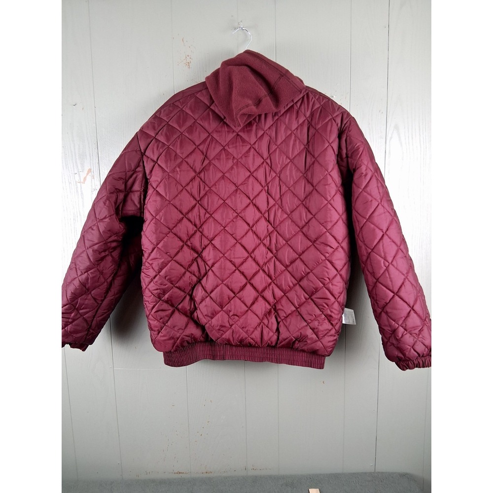 Vintage Nike Virginia Tech Puffer Jacket Mens L Maroon Team Issue Collage Y2K - Picture 9 of 11